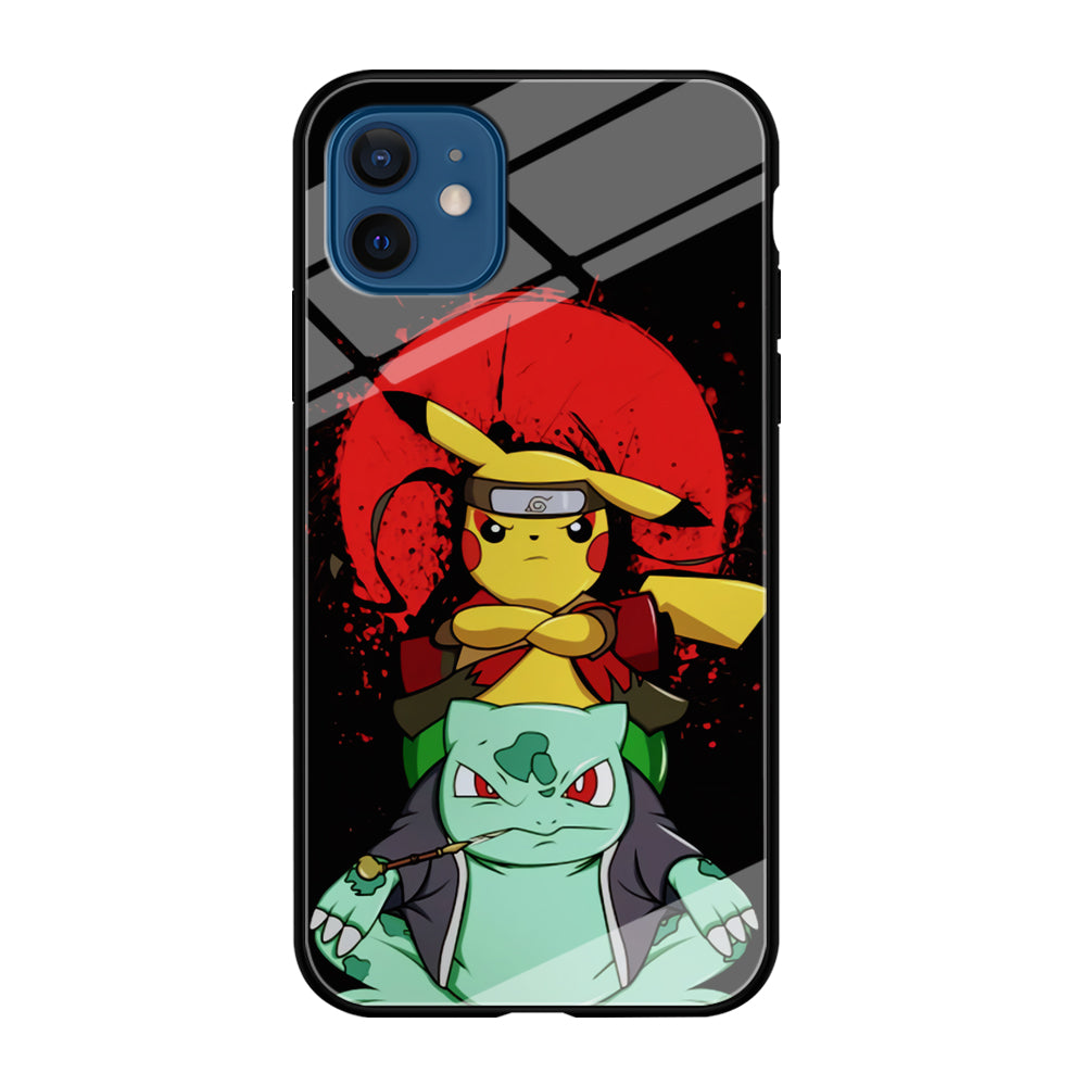 Pikachu Cosplay Naruto And Gamabunta iPhone 12 Case