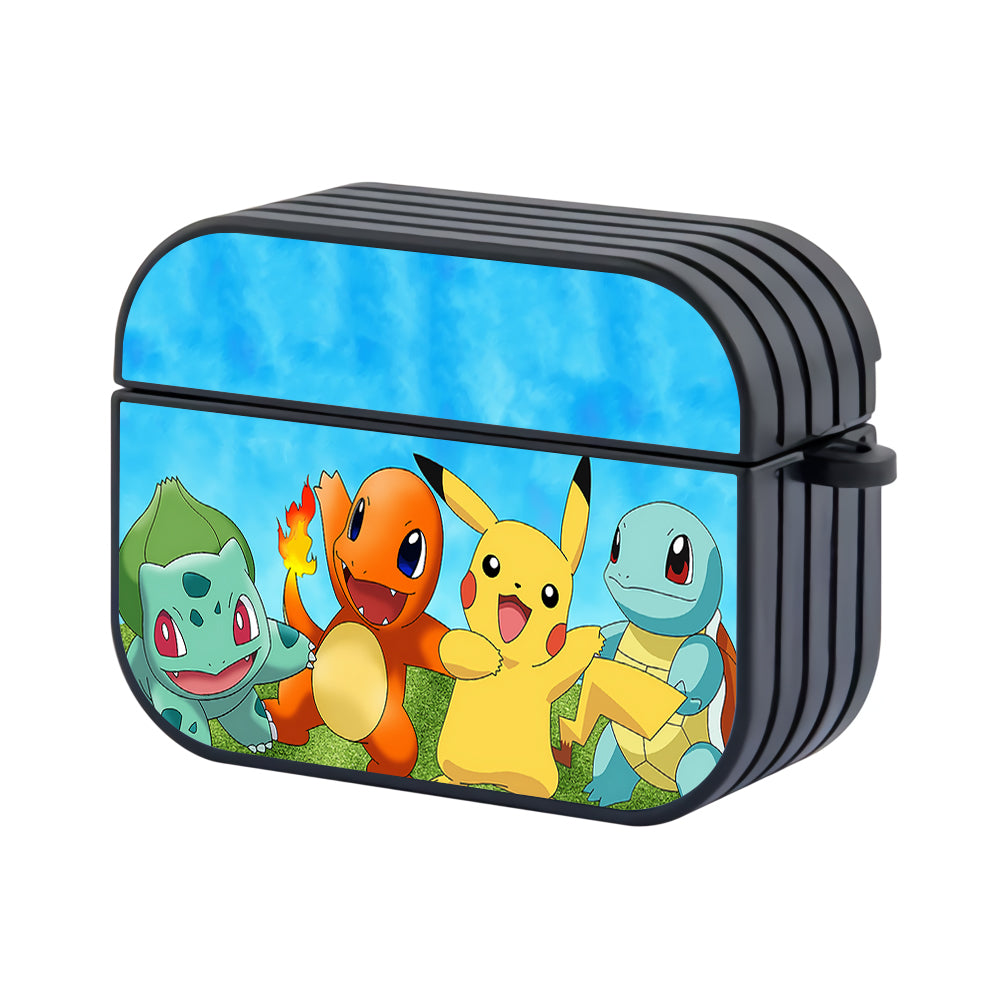 Pokemon Starter Character Hero Hard Plastic Case Cover For Apple Airpods Pro - Ezzystore