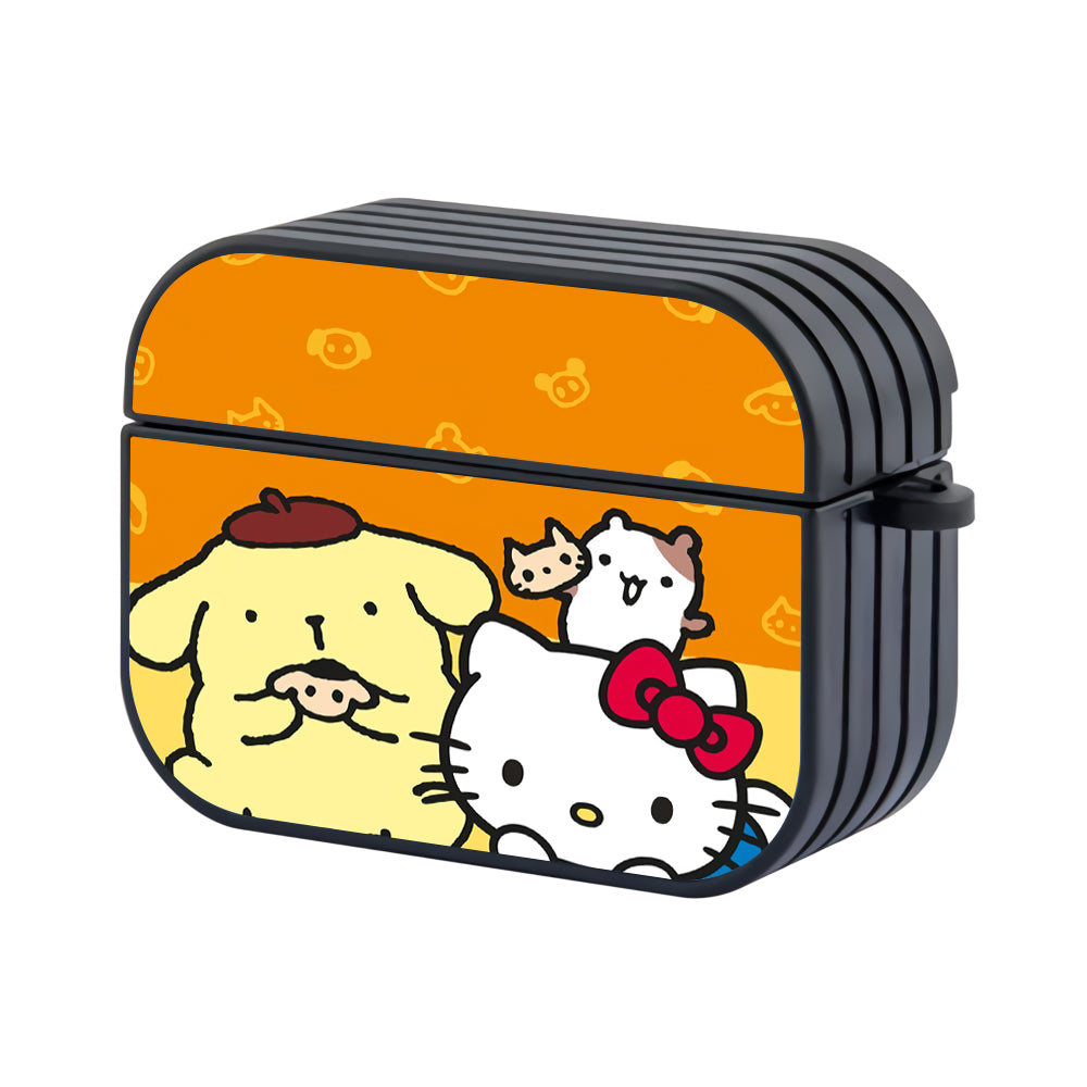 Pompompurin Hello Kitty Quaity Time Hard Plastic Case Cover For Apple Airpods Pro - Ezzystore