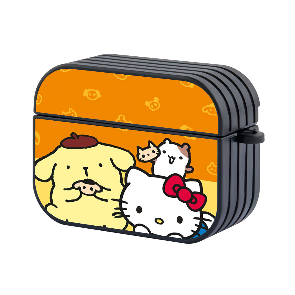 Pompompurin Hello Kitty Quaity Time Hard Plastic Case Cover For Apple Airpods Pro 3 - Ezzystore