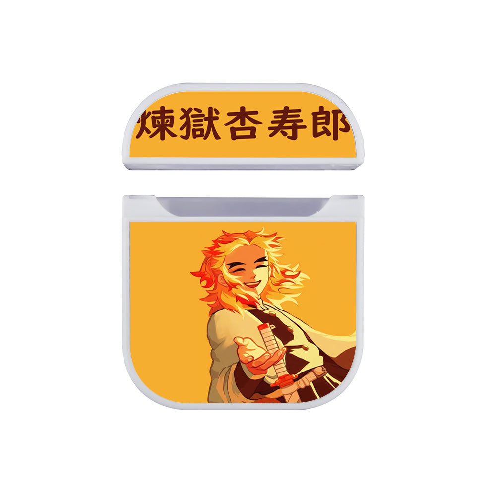 Rengoku Kyojuro Hashira Hard Plastic Case Cover For Apple Airpods