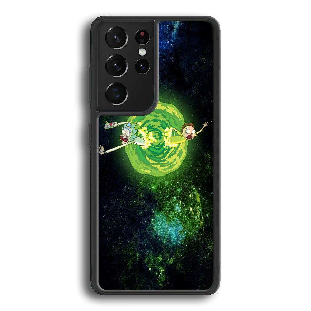 Rick and Morty Green Slime Samsung Galaxy S23 Ultra Case - Ezzystore