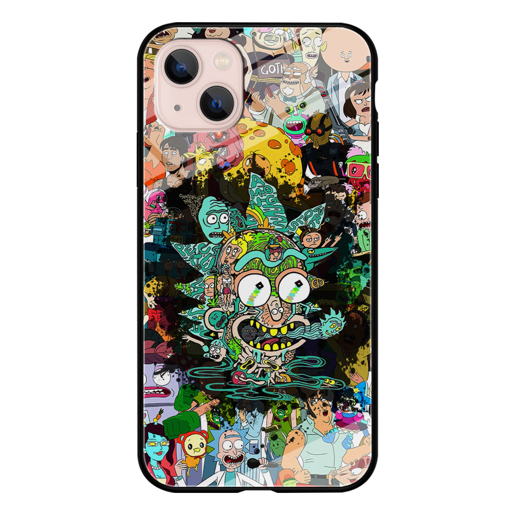 Rick and Morty Thoughts Inside People iPhone 15 Plus Case