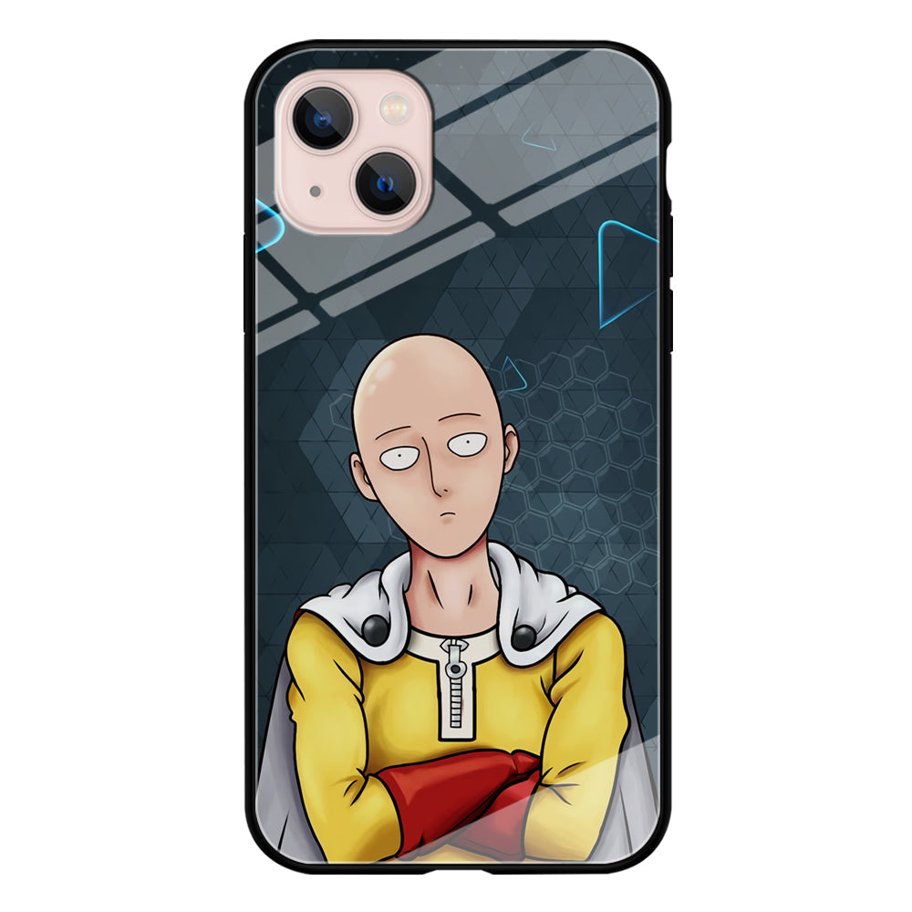 Saitama One Punch Man Angry Mode iPhone 15 Plus Case