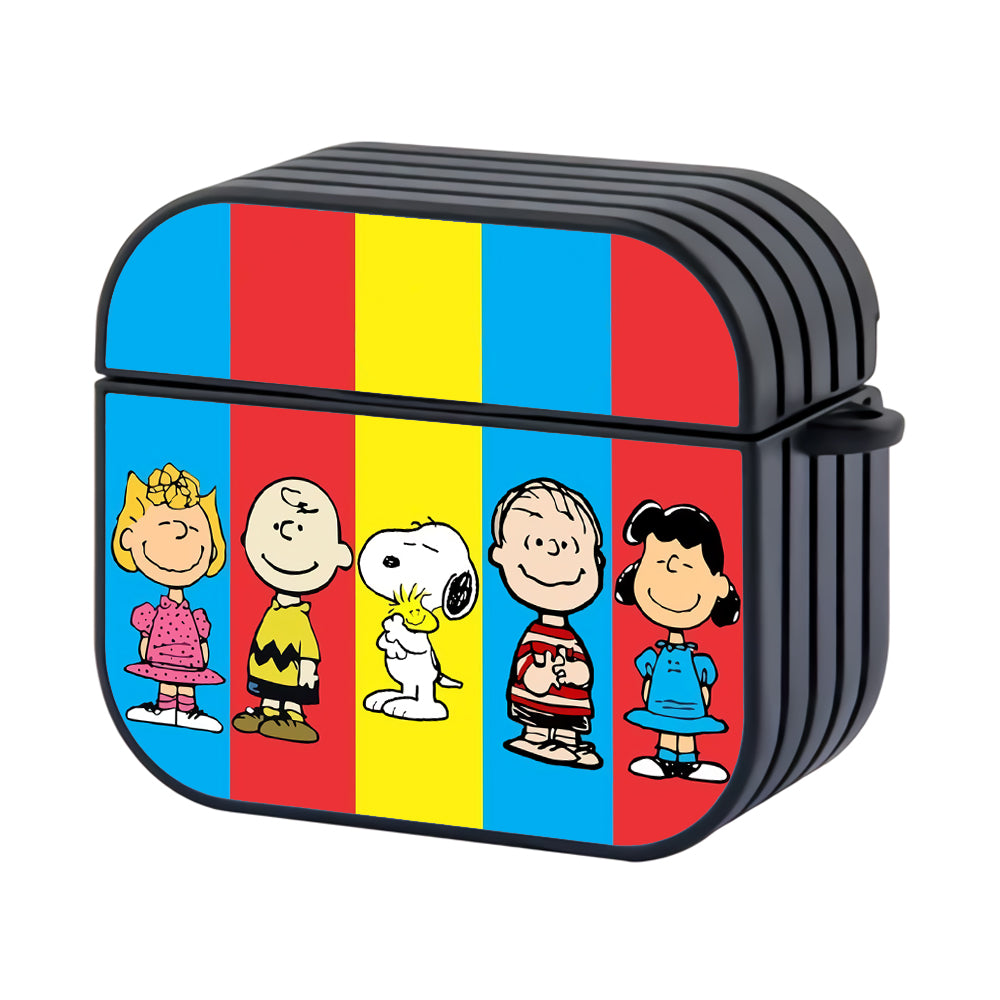 Snoopy And Friends Hard Plastic Case Cover For Apple Airpods 3 - Ezzystore