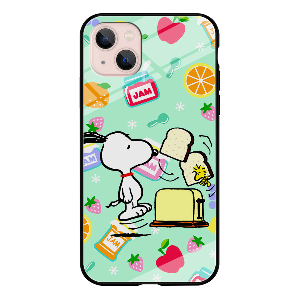 Snoopy And Woodstock Morning Breakfast iPhone 15 Case