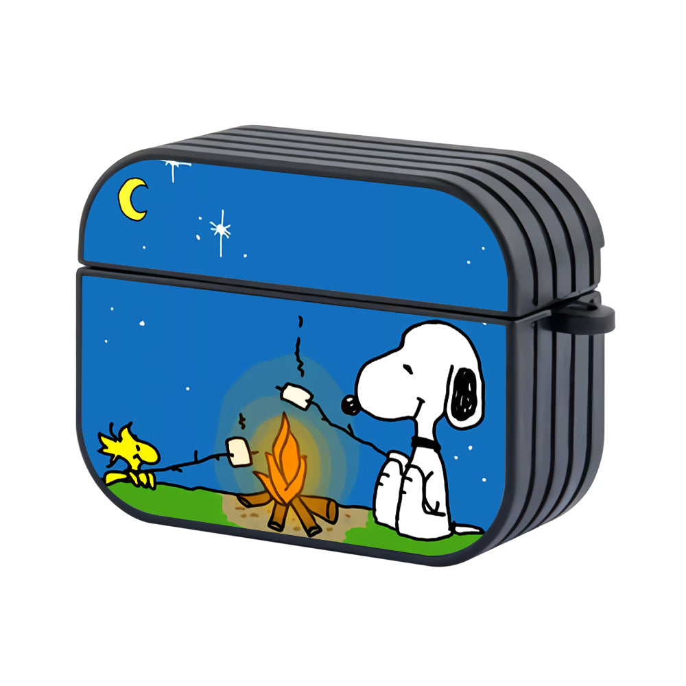 Snoopy And Woodstock Night Camping Hard Plastic Case Cover For Apple Airpods Pro 3 - Ezzystore