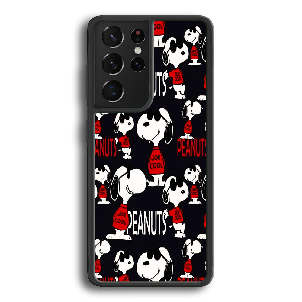 Snoopy Cool Peanuts Sweater Samsung Galaxy S24 Ultra Case - Ezzystore