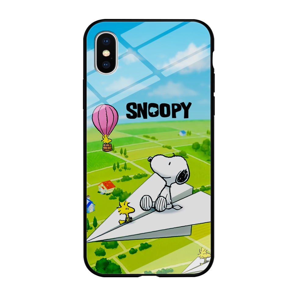 Snoopy Flying Moments With Woodstock iPhone XS Case