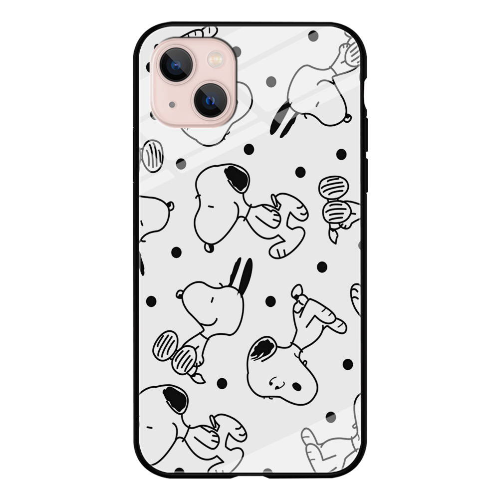 Snoopy In White iPhone 14 Case