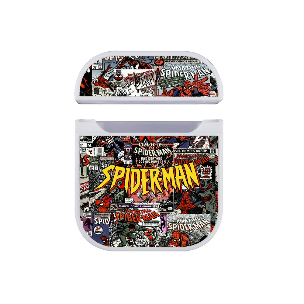 Spiderman Cover Comic Hard Plastic Case Cover For Apple Airpods