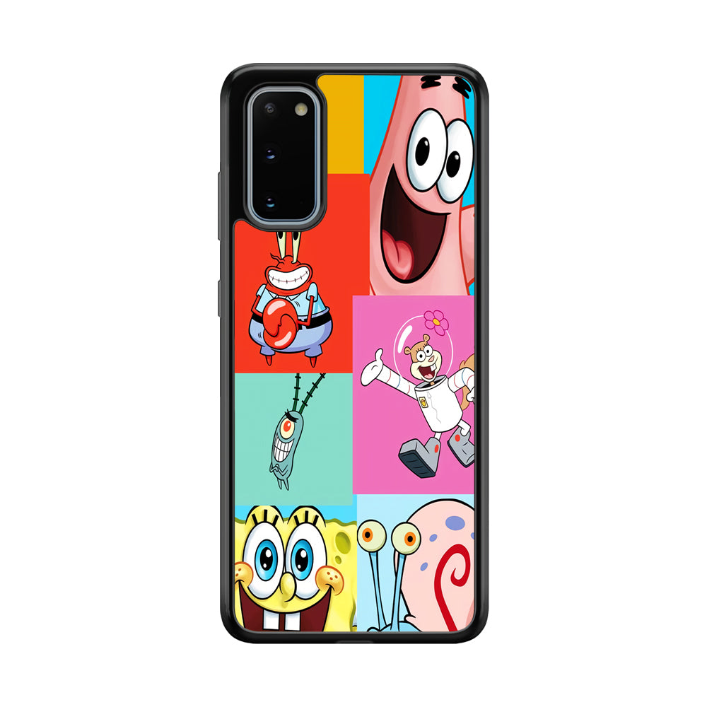 Spongebob Collage Character Samsung Galaxy S20 Case