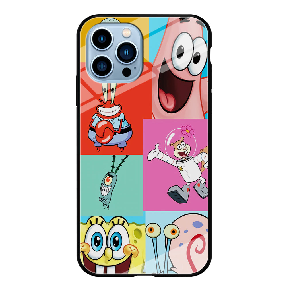 Spongebob Collage Character iPhone 15 Pro Max Case