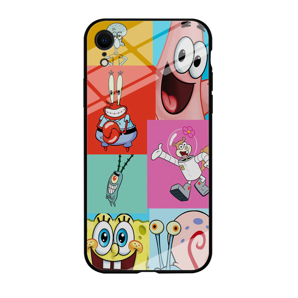 Spongebob Collage Character iPhone XR Case
