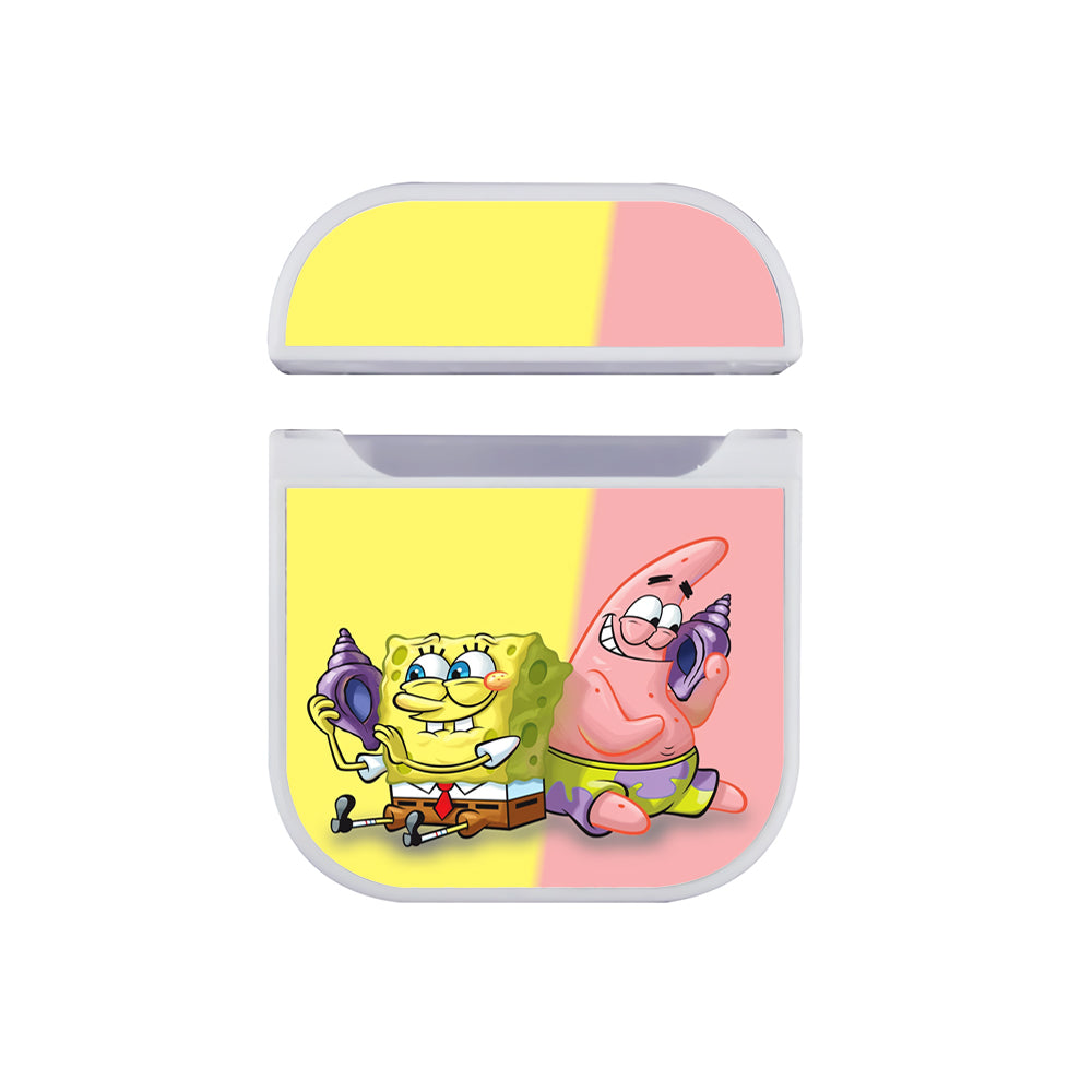 Spongebob and Patrick Best Friend Hard Plastic Case Cover For Apple Airpods