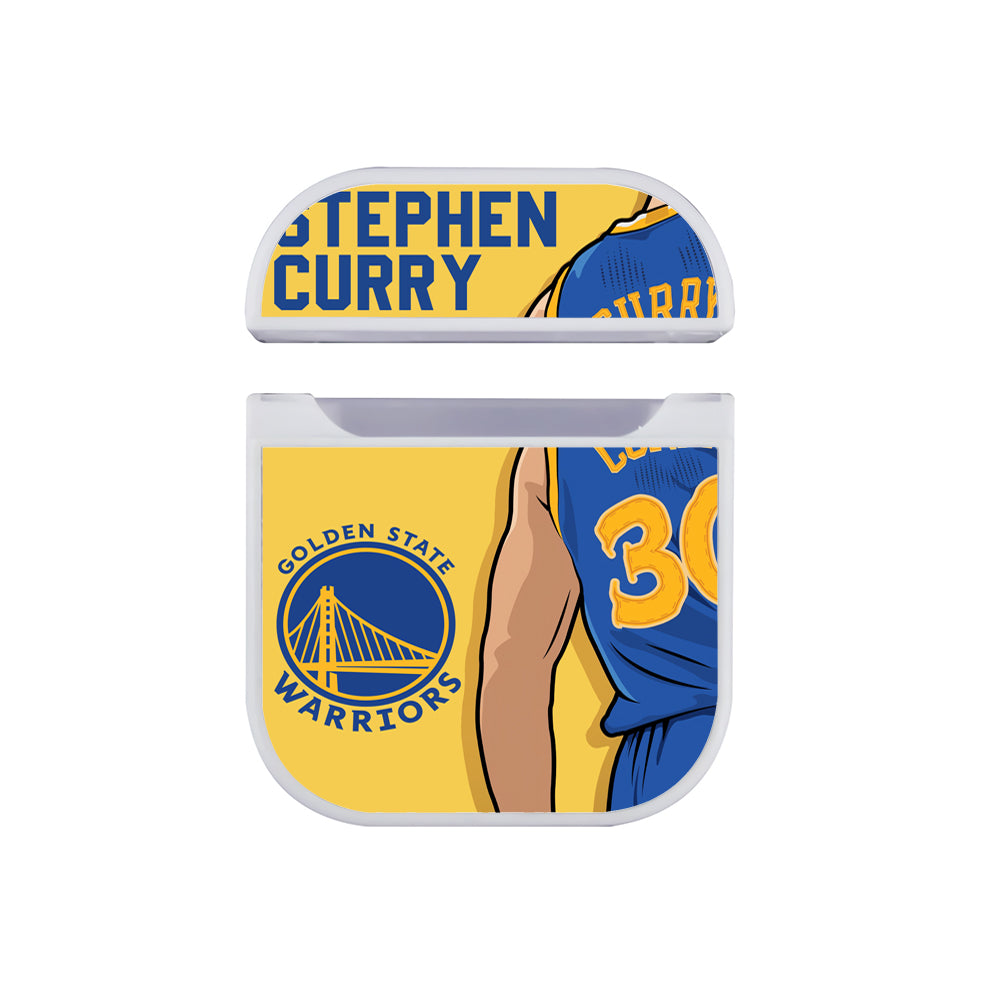 Stephen Curry Golden State Warriors Team Hard Plastic Case Cover For Apple Airpods