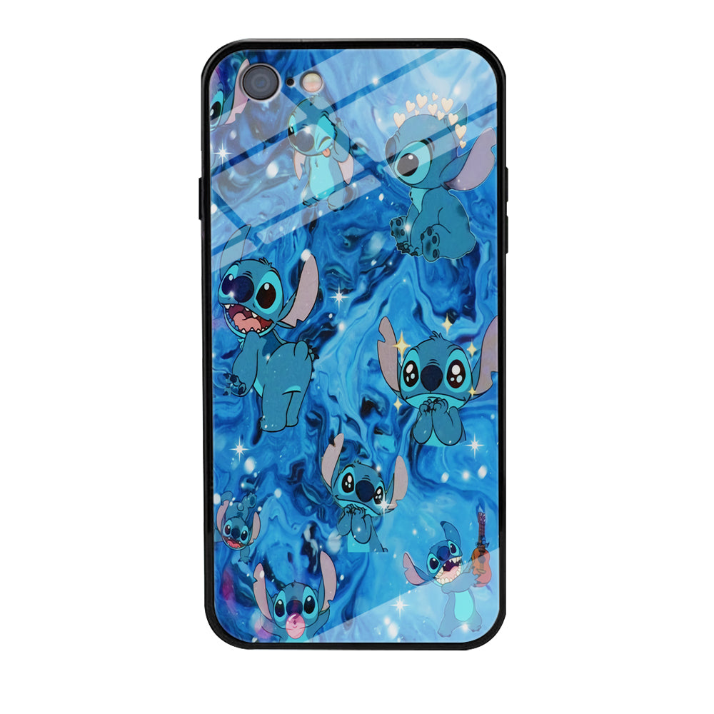 Stitch Aesthetic With Marble Blue iPhone 6 Plus | 6s Plus Case