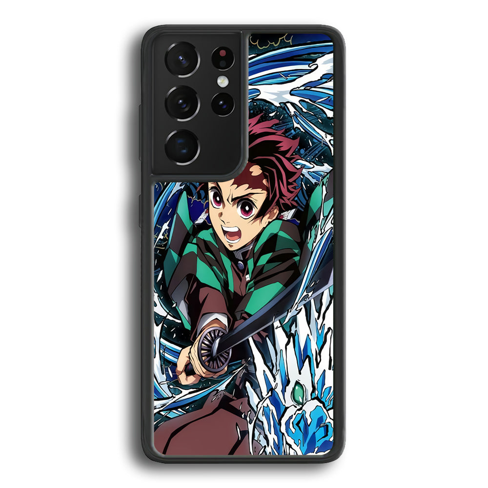 Tanjiro Water Breathing Samsung Galaxy S22 Ultra Case - Ezzystore