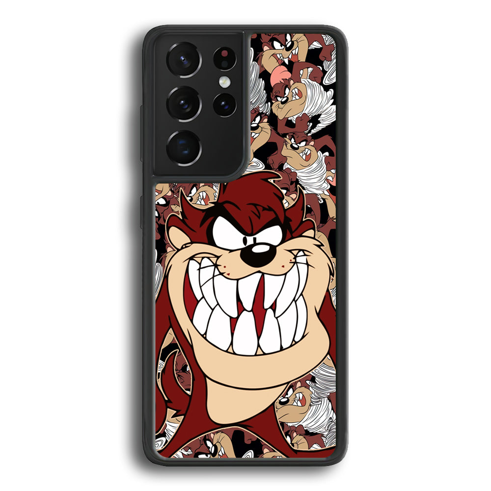 Tasmanian Devil Looney Tunes Angry Style Samsung Galaxy S21 Ultra Case - Ezzystore