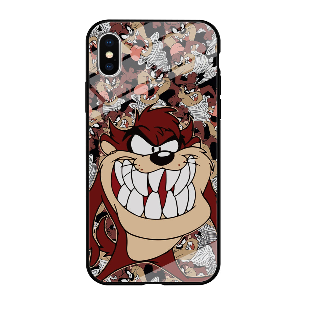 Tasmanian Devil Looney Tunes Angry Style iPhone X Case