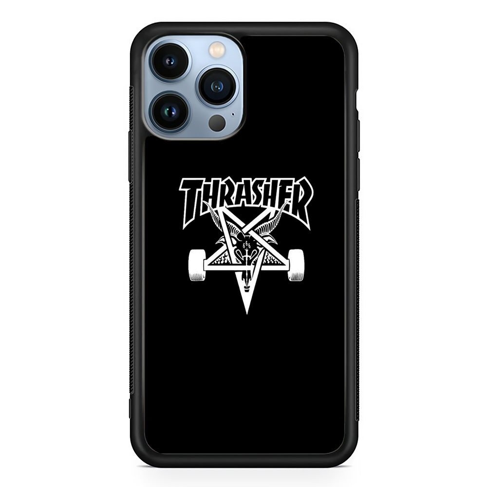 Thrasher x Pentagram Midnight Black iPhone 14 Pro Max Case - Ezzystore