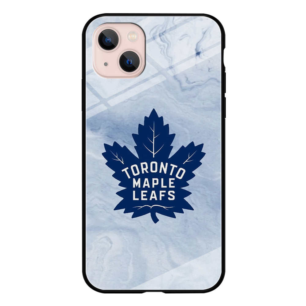 Toronto Maple Leafs Marble Logo iPhone 14 Plus Case