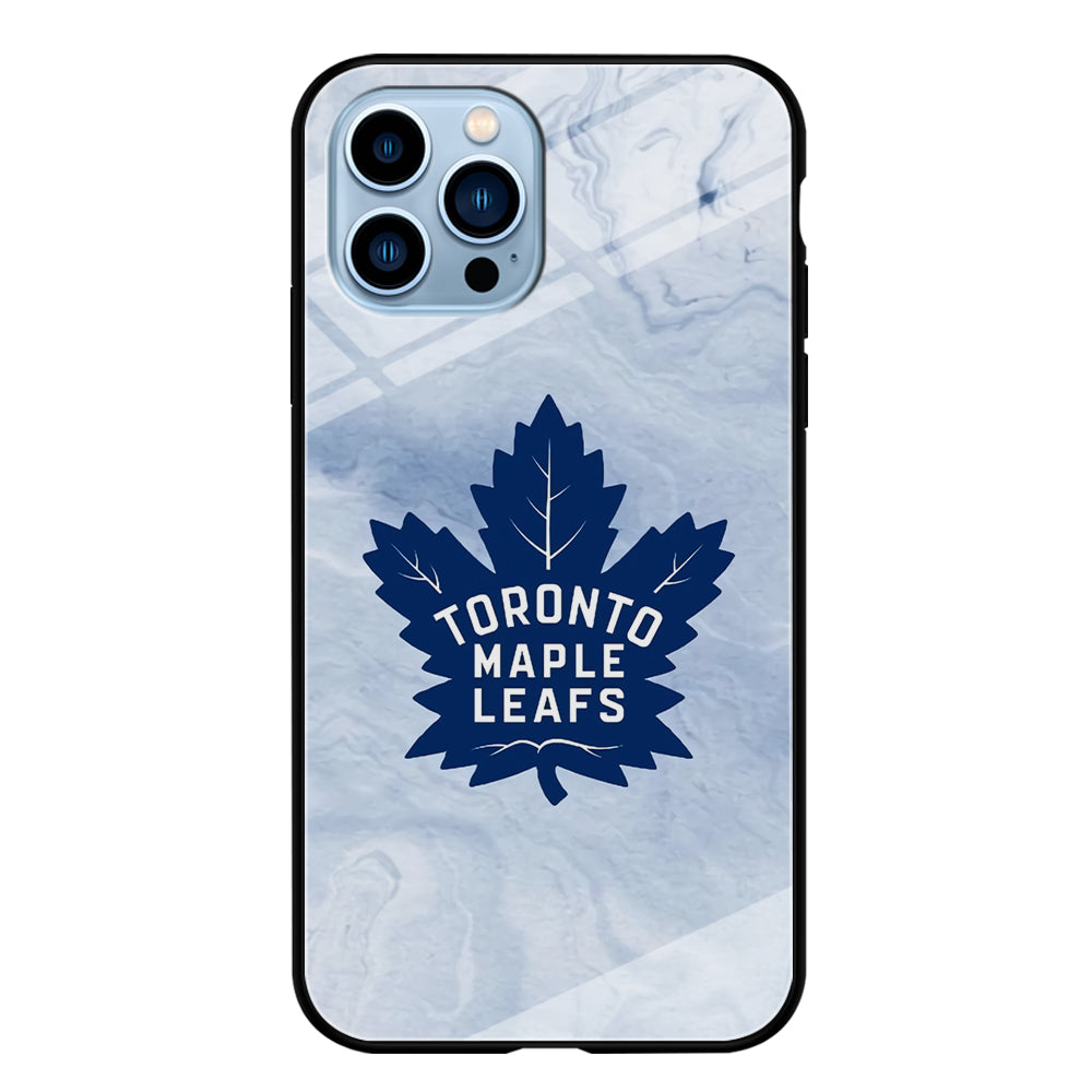 Toronto Maple Leafs Marble Logo iPhone 14 Pro Max Case