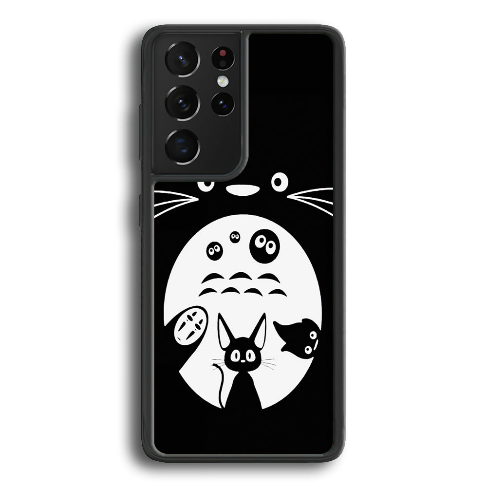 Totoro And Friends Silhouette Art Samsung Galaxy S23 Ultra Case - Ezzystore