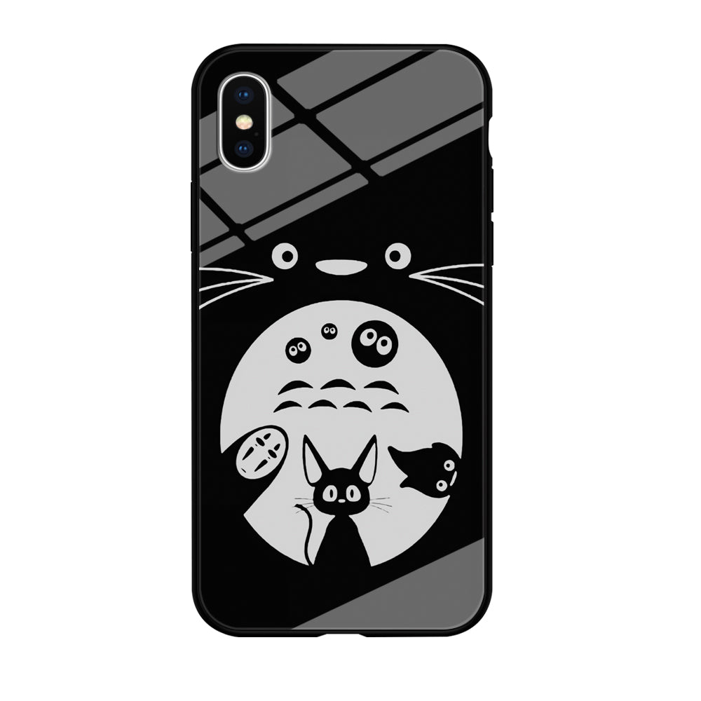 Totoro And Friends Silhouette Art iPhone X Case