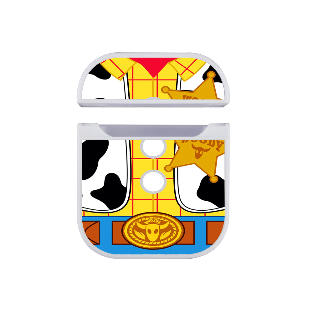 Toy Story Sheriff Woody Costume Hard Plastic Case Cover For Apple Airpods