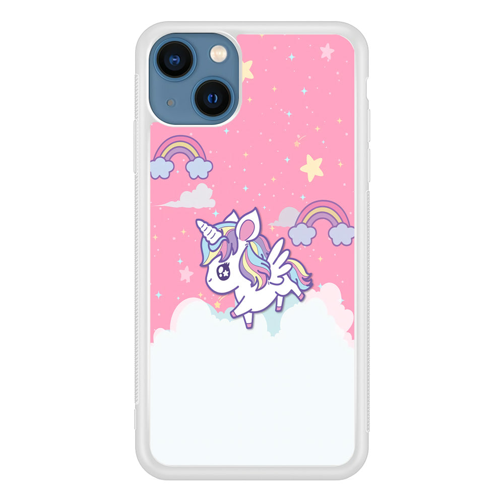 Unicorn Pink Cotton iPhone 14 Case