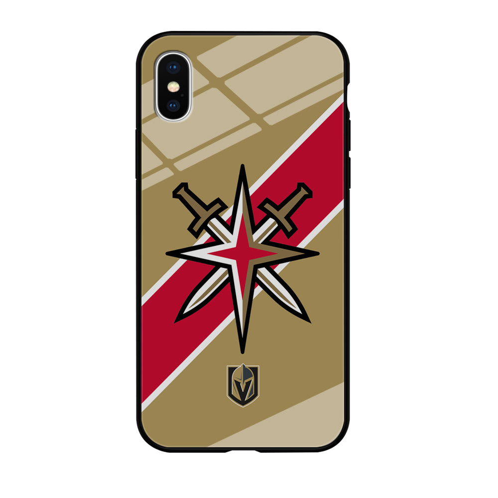 Vegas Golden Knights Red Stripe iPhone X Case