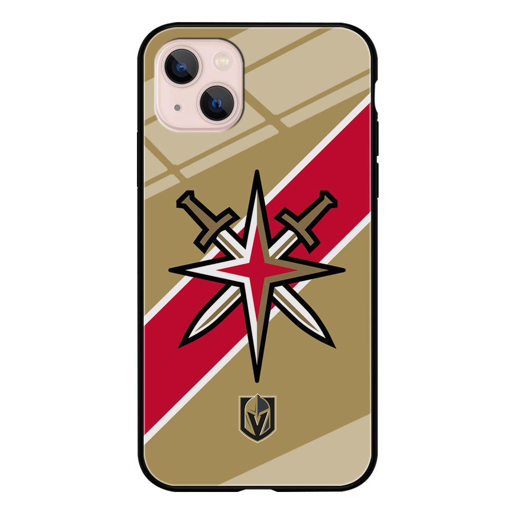 Vegas Golden Knights Red Stripe iPhone 15 Case
