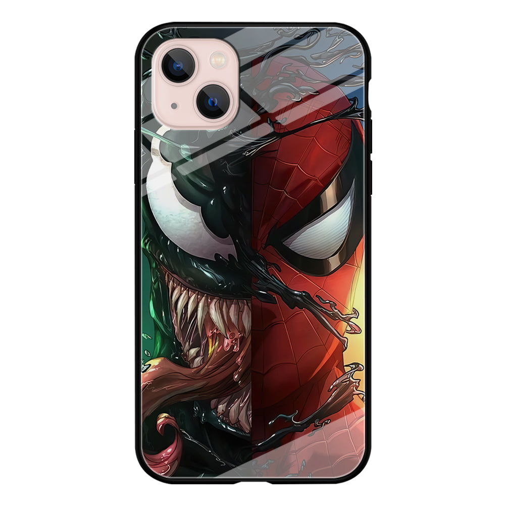 Venom Spiderman Half Face iPhone 14 Case