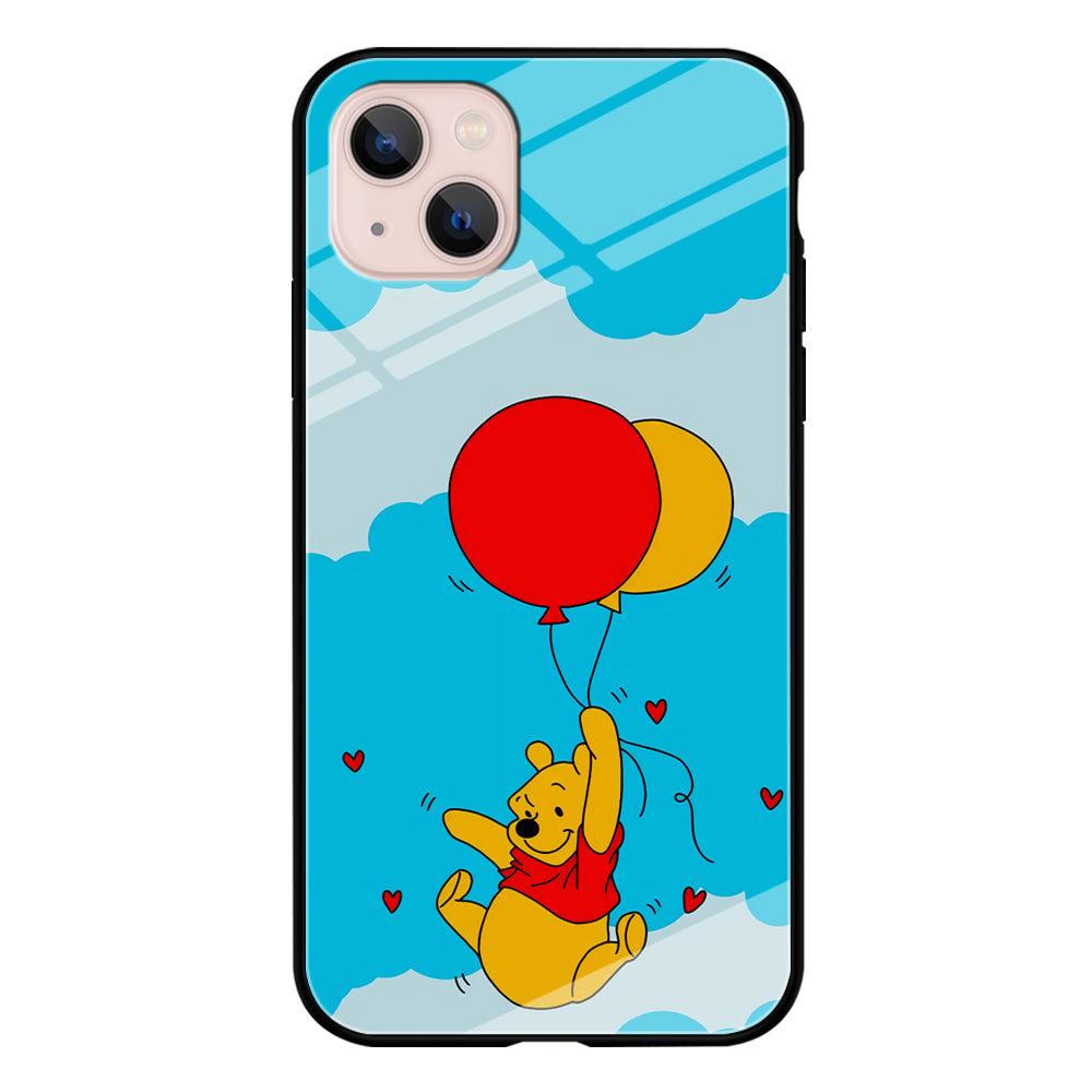 Winnie The Pooh Fly With The Balloons iPhone 14 Plus Case