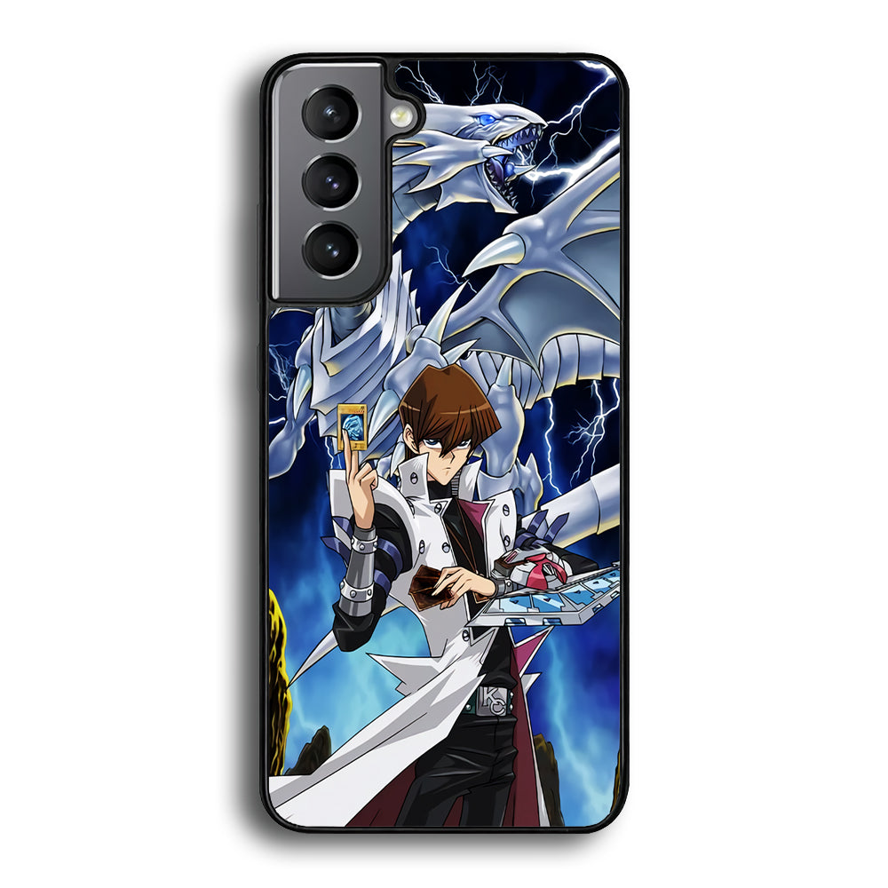 Yu Gi Oh Seto kaiba With Blue Eyes White Dragon Samsung Galaxy S21 Plus Case - Ezzystore