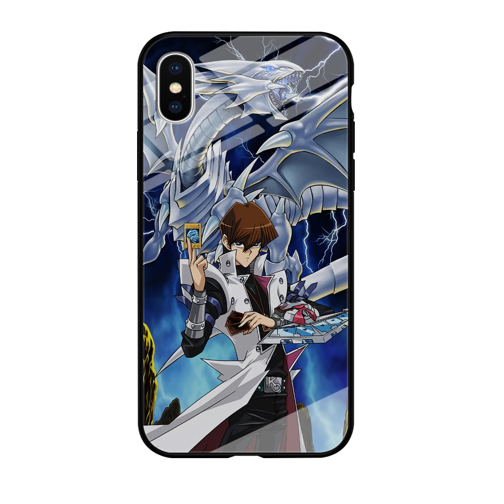 Yu Gi Oh Seto kaiba With Blue Eyes White Dragon iPhone Xs Max Case