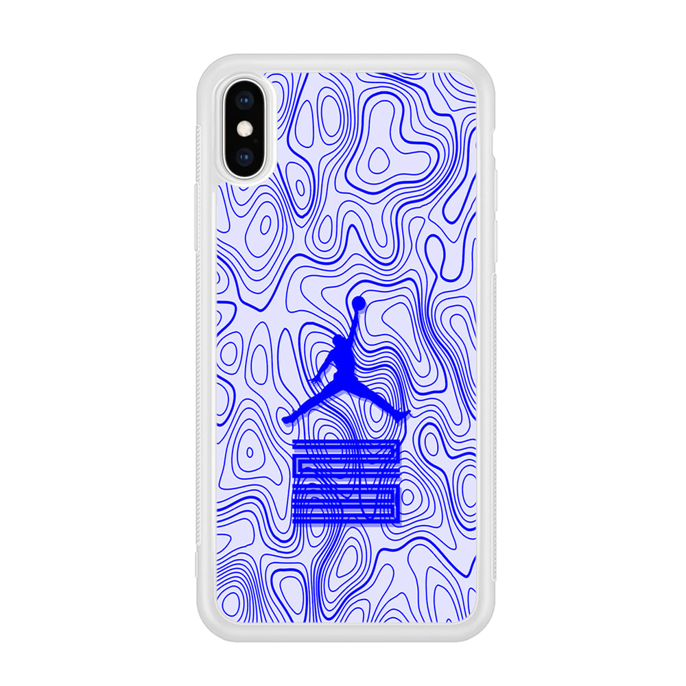 Air Jordan Bluish Topographical iPhone Xs Max Case
