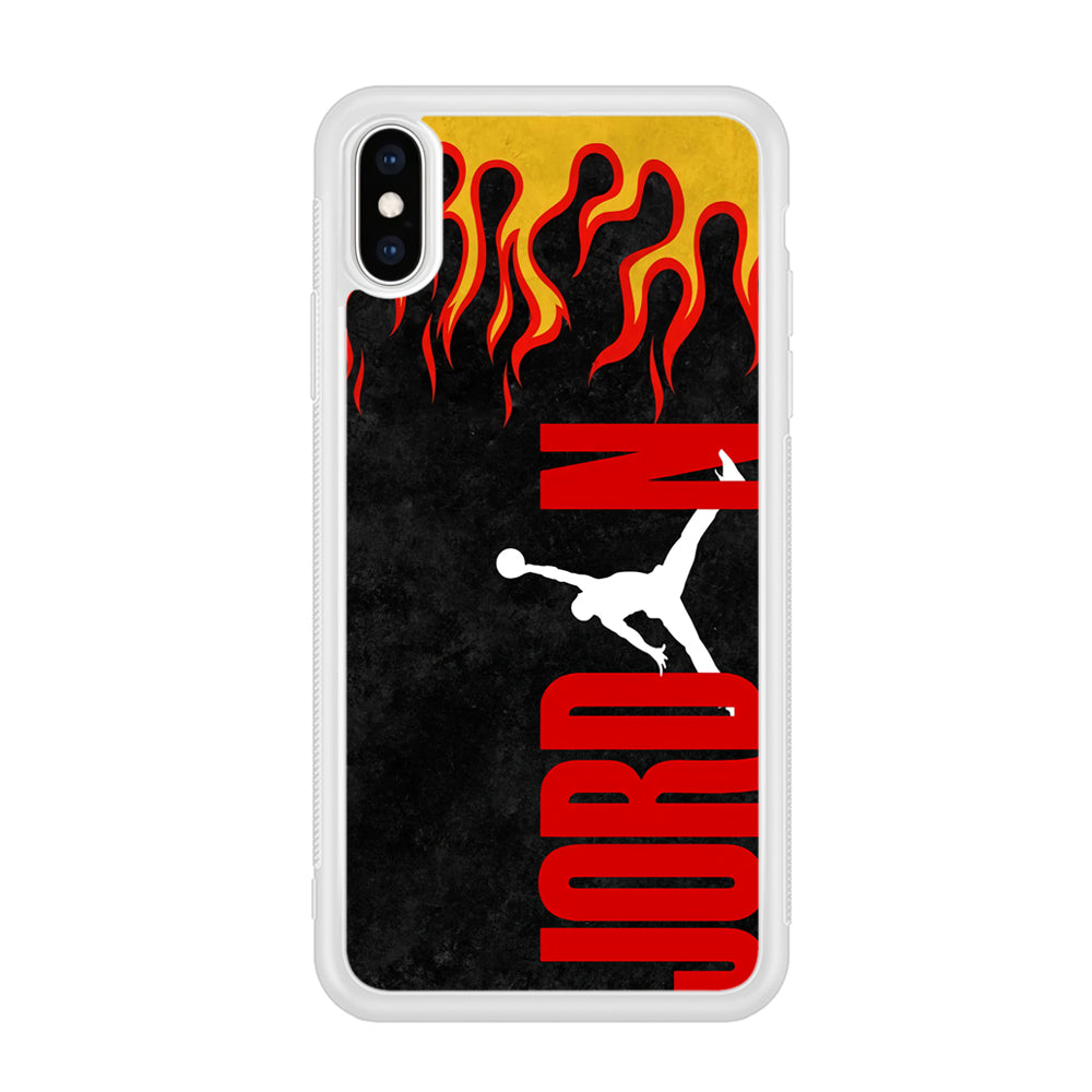 Air Jordan Flame Fire iPhone Xs Max Case