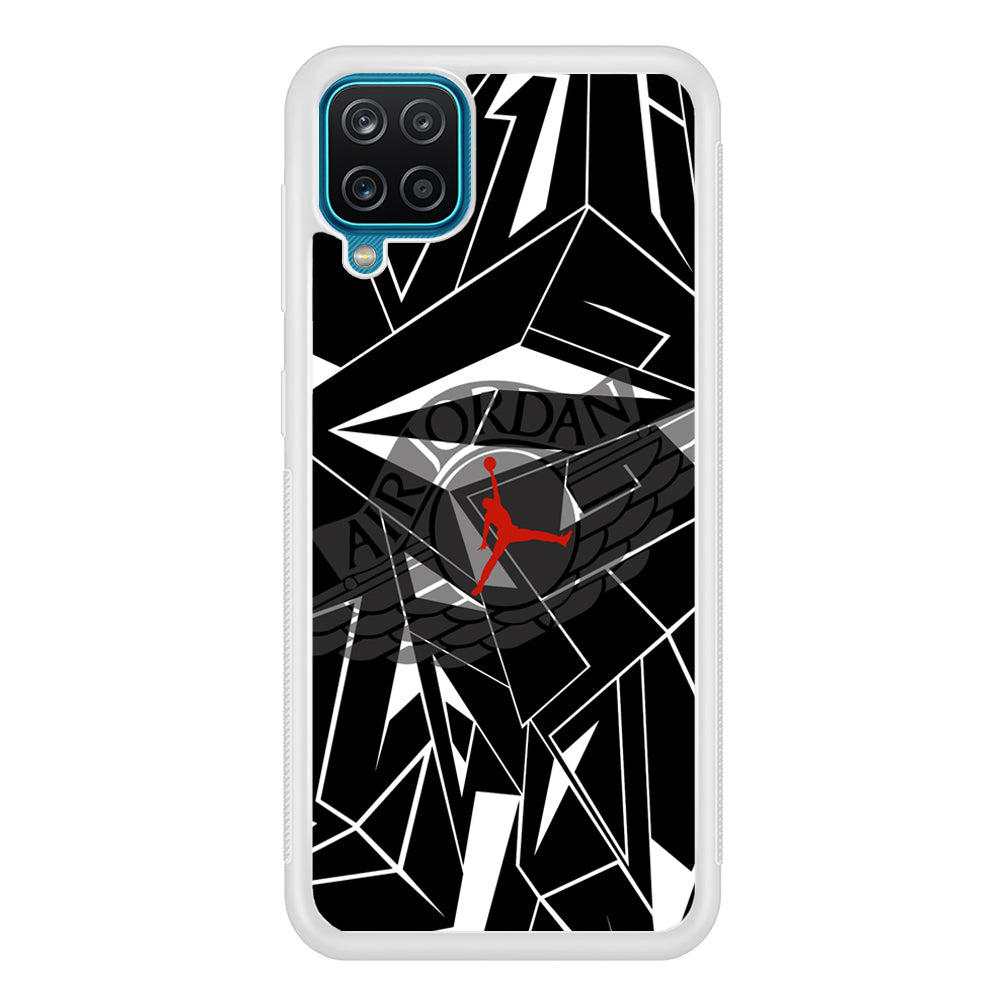 Air Jordan Red Shine Samsung Galaxy A12 Case