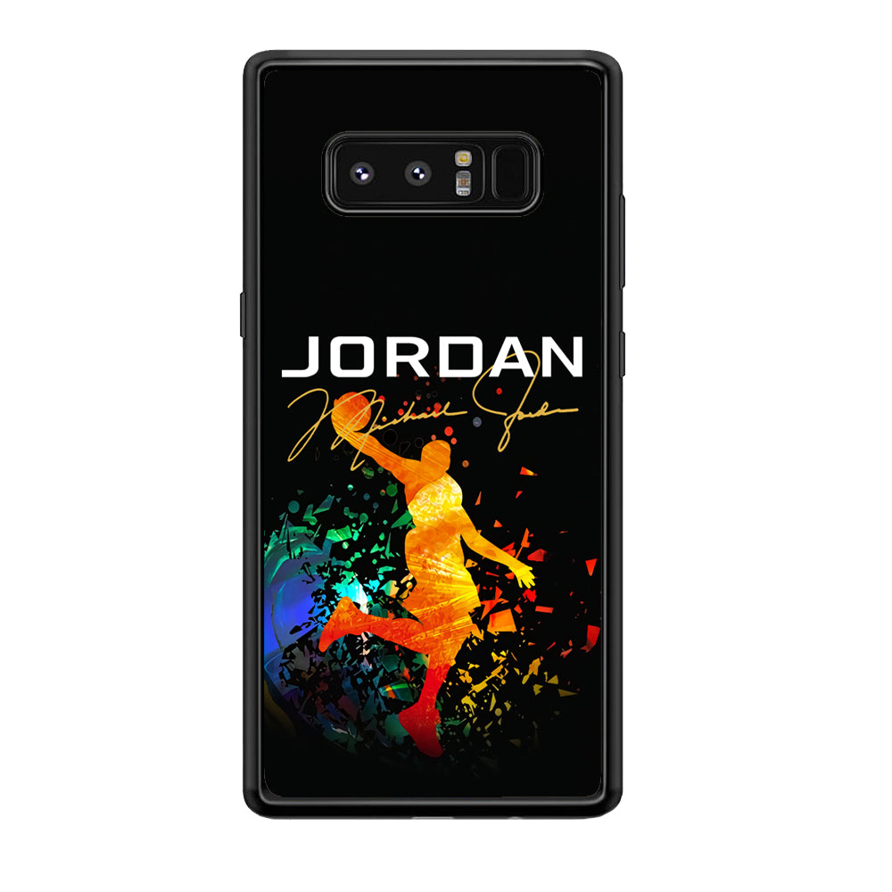 Air Jordan Slam Dunk Style Signature Samsung Galaxy Note 8 Case