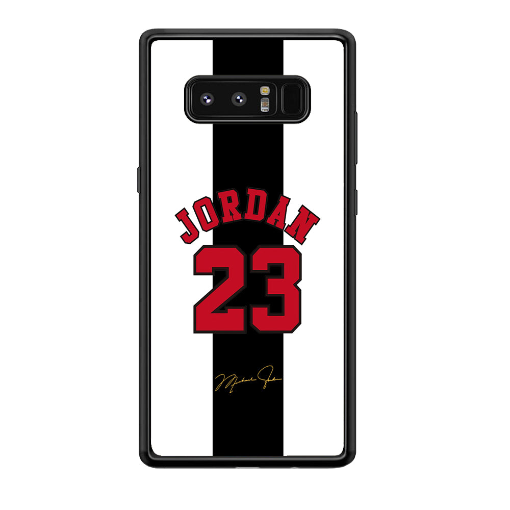 Air Jordan Stripe Black Number Samsung Galaxy Note 8 Case