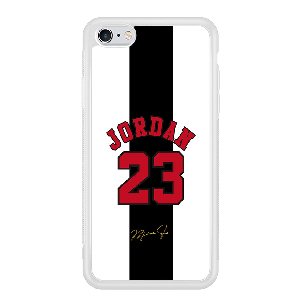 Air Jordan Stripe Black Number iPhone 6 Plus | 6s Plus Case