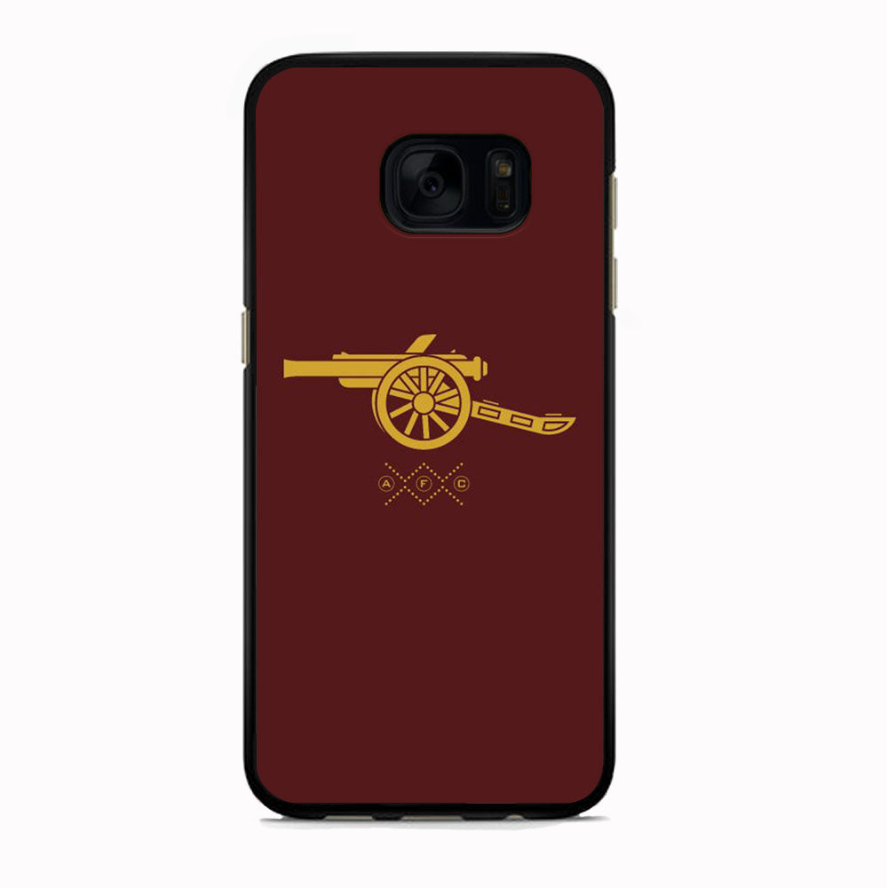 Arsenal Gooner Maroon Samsung Galaxy S7 Edge Case