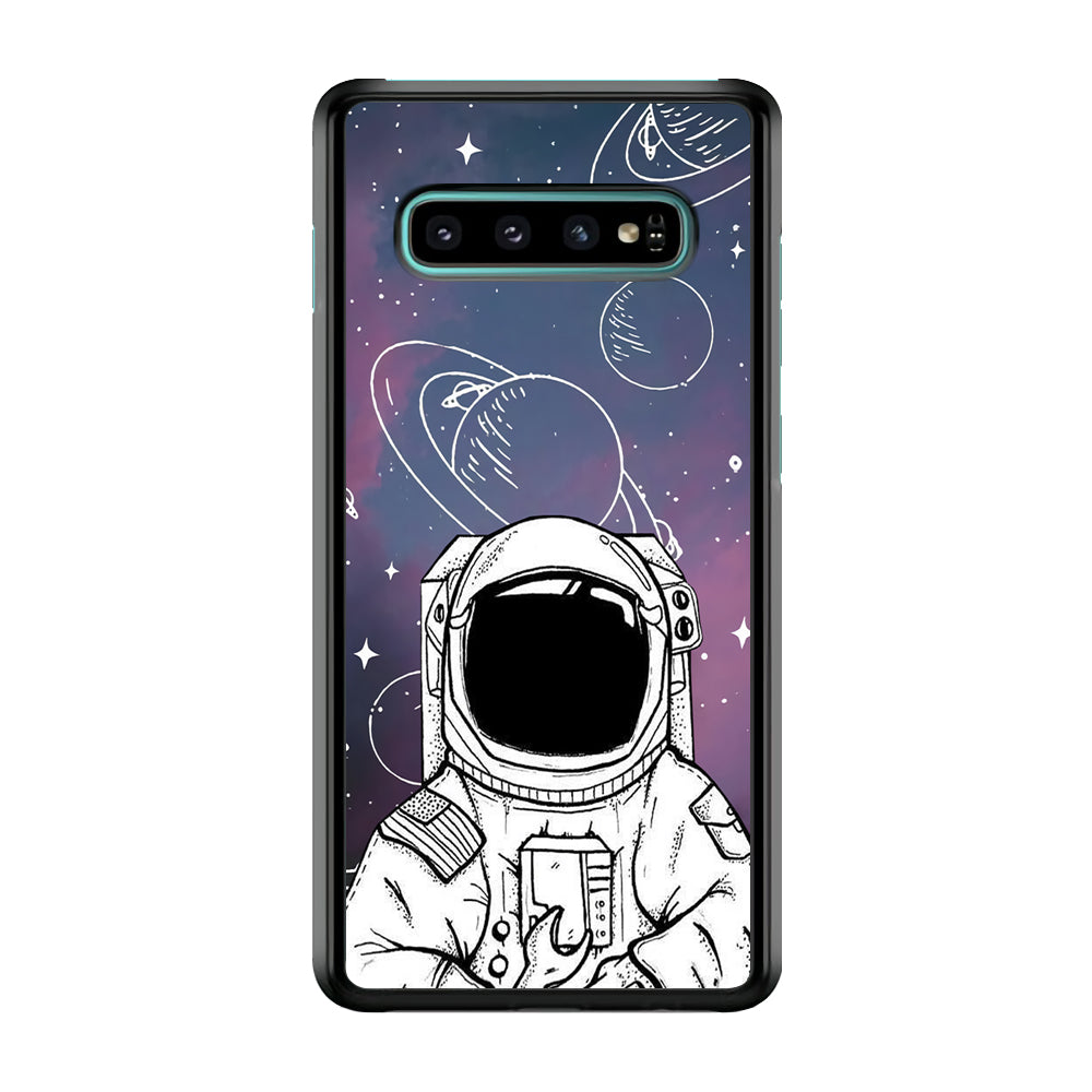 Astronaut White Space Samsung Galaxy S10 Plus Case