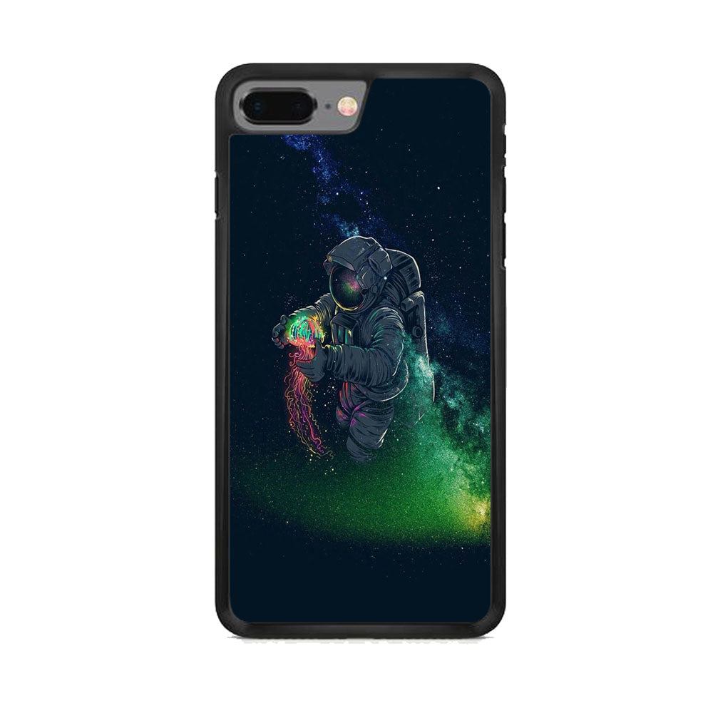 Astronaut Gravity Jellyfish Spark Light iPhone 8 Plus Case