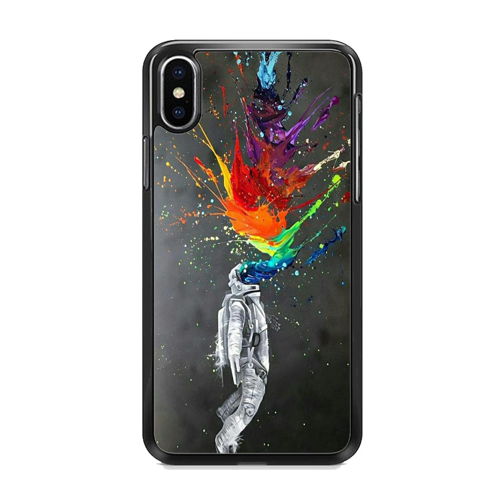 Astronaut Splash Mix Colour Paint iPhone Xs Max Case