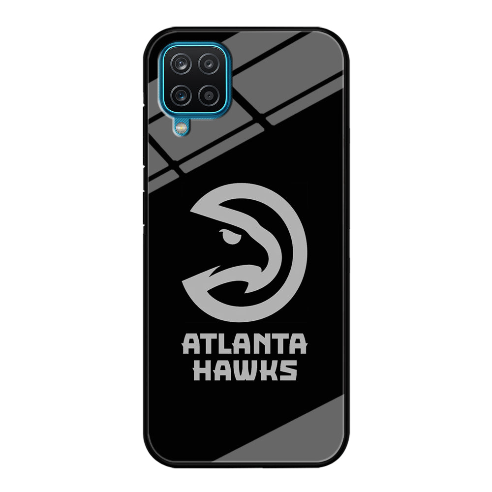 Atlanta Hawks Black Grey Samsung Galaxy A12 Case