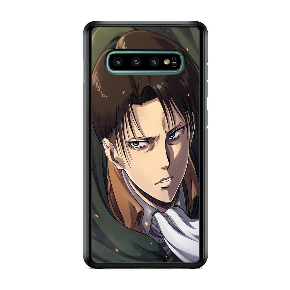 Attack on Titan Levi Face Samsung Galaxy S10 Plus Case - ezzyst