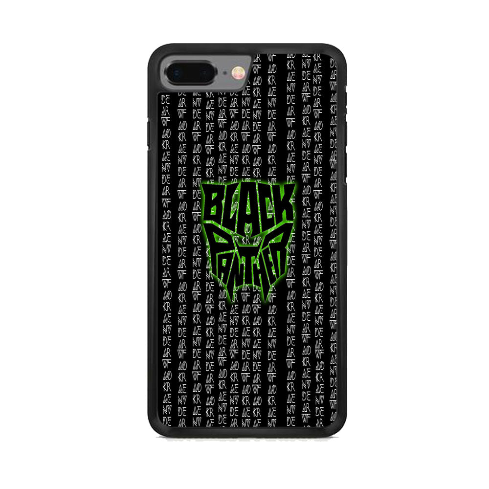 Black Panther Wakanda Forever Matrix Style iPhone 8 Plus Case